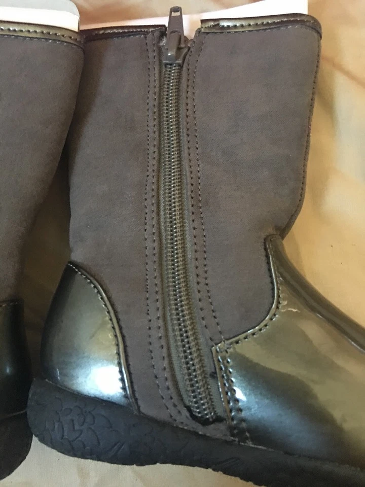 Botas de tornozelo Nina Girls Georgina cinza criança pequena sapatos 7 médios (B,M). (63) - Imagem 4 de 4