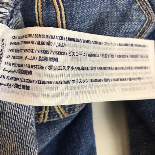 Abercrombie Kids Jeans Sz 14 Slim Stretch Medium Blue Wash Skinny Distressed - Picture 5 of 6