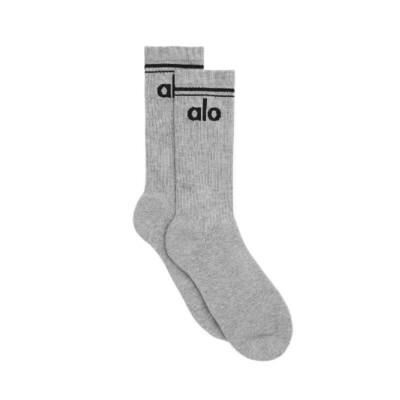 Alo Cotton Mid-tube Sports Cotton Socks for Women and Men