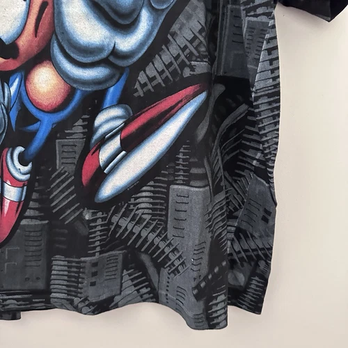 Vintage 1994 SEGA MEGA WEAR Sonic The Hedgehog AOP T Shirt - Mens Size Large - - Picture 8 of 15