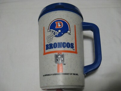 Vintage Aladdin NFL Denver Broncos 7-11 Gas Station Plastic 20 oz