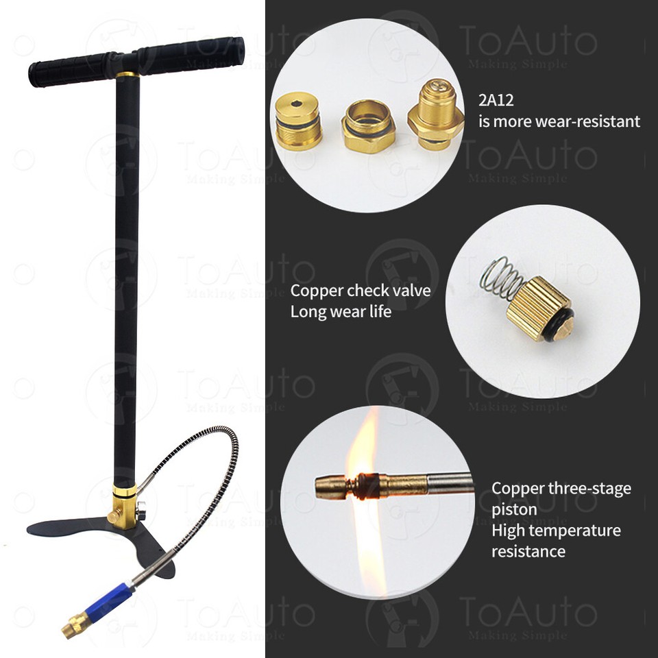 Pcp Pump 4500 Psi High Pressure 4500psi 300bar 30mpa 3 Stage Hand Pcp Pump For O - Foto 10