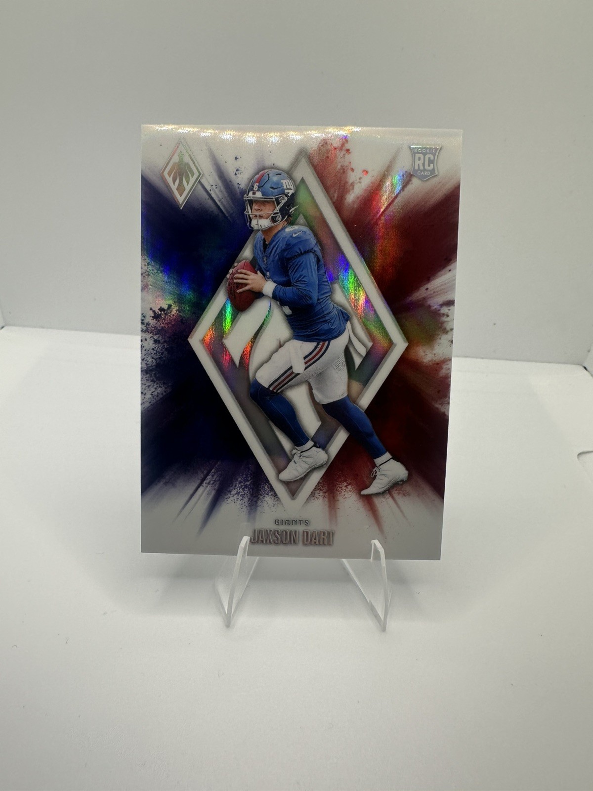 2025 Panini Phoenix Jaxson Dart Color Blast Case Hit SSP Rookie RC #14 Giants!