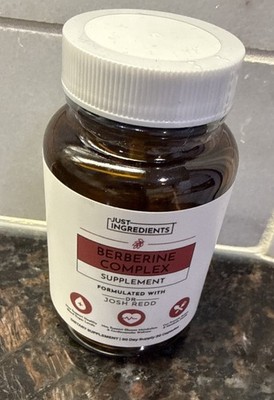 Just Ingredients Berberine Supplement 30 Caps Herbal Support Formula