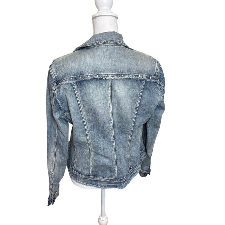 Ethyl Basic Jean Jacket Stretch Everyday Seasonal… - image 2