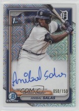 2024 Bowman Chrome Prospect HTA Choice Refractor 50/150 Anibal Salas Auto 14zz