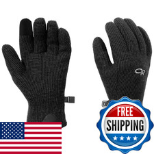 Outdoor Research Women's Flurry Sensor Gloves, Solid Black, L