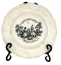 mid 19th c. Staffordshire Black Transferware ...