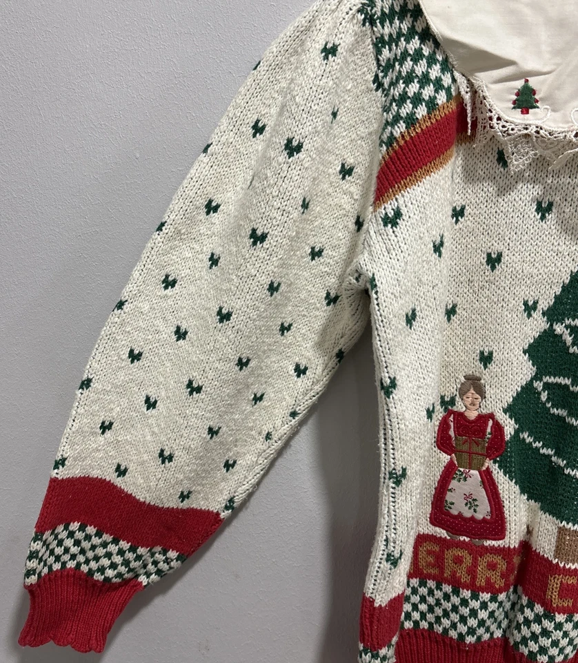 Suéter Vintage Loft Nueva York Feo Navidad Suéter Mujer Talla L Foto 2 de 4