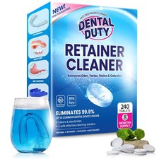 240 Units Retainer and Denture Cleaning Tablets 8 Months Supply - Cleaner...