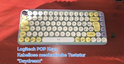 Logitech  POP Keys  Emoji-Tastatur, Farbe: Daydream, spanisches- QWERTY-Layout