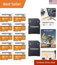 Versatile 64GB Class 10 Micro SD Card 10-Pack | Ideal for Smartphones & Tablets