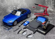 1:18 for MOTORHELIX for Honda for AP2 for S2000 Bermuda Pearl Blue w/ engine