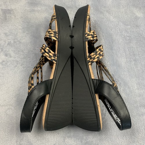 Sandalia Impo elástica con tiras boho de 7,5 m cuña punta abierta leopardo - Imagen 11 de 18