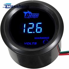 2 52mm Blue Digital Led Elec Volt Voltage Meter Gauge Boat Car Auto 015v 2 52mm Blue Digital Led Elec Volt Voltage Meter Gauge Boat Car Auto 015v