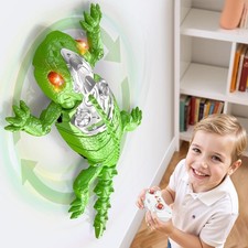 Wall Crawler Gecko, Rechargeable Remote Control Robot Toys, Floor/Wall Crawli...