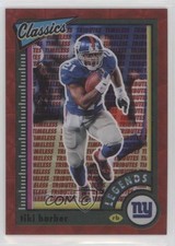 2022 Classics H2 Timeless Tributes Premium Edition Red 4/35 Tiki Barber #145 4ey