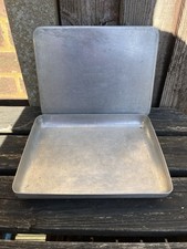 Vintage Grundy Aluminium Shallow Catering lidded Rectangular tray