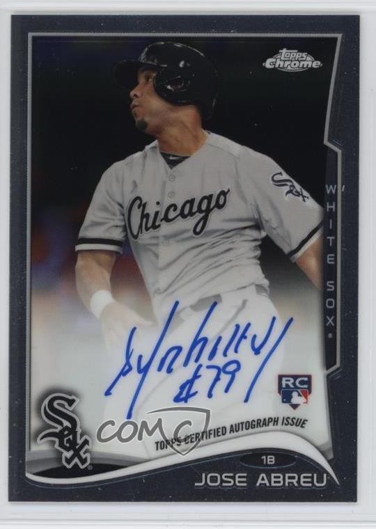 2014 Topps Chrome Rookie Auto Jose Abreu #JA Auto 9bg