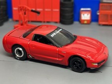 2001-2004 Chevy Corvette Z06 Red C5 Drag Car With Racing Slicks 164 Scale
