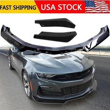 For 2016-2024 Chevy Camaro 1le Style Glossy Black Front Bumper Lip Rear Lip Kit For 2016-2024 Chevy Camaro 1le Style Glossy Black Front Bumper Lip Rear Lip Kit