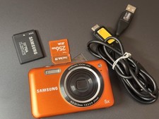 Samsung ES73 12.2MP Digital Camera 5x Zoom w/battery ORANGE TESTED