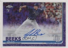 2019 Topps Chrome Rookie Purple Refractor 140/250 Jalen Beeks #RA-JBE Auto aw2