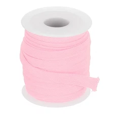 Flat Drawstring Cord Replacement Rope 0.4 Inch x 10 Yd, Pink