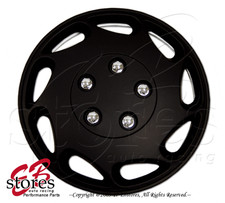 15 Inches Hubcap Style807 4pcs Set Of 15 Inch Wheel Rim Skin Cover Matte Black