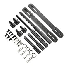 RC Shell Columns Front Rear Aluminum Alloy Carbon Fiber Car Body Mount Post F UK