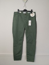Curve Appeal Women's Chino Trouser Olive Green Size 10 BNWT