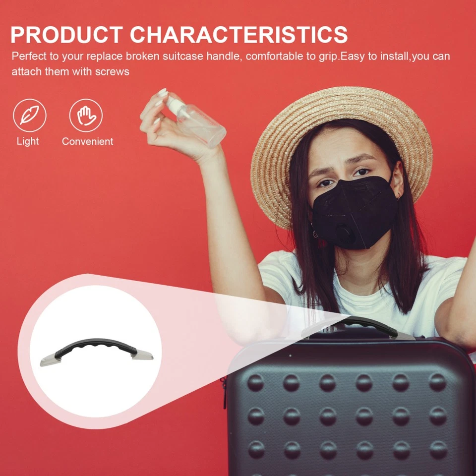 Poignee Valise Remplacement Poignée De Traction Bagage Des Bagages - Photo 3/4