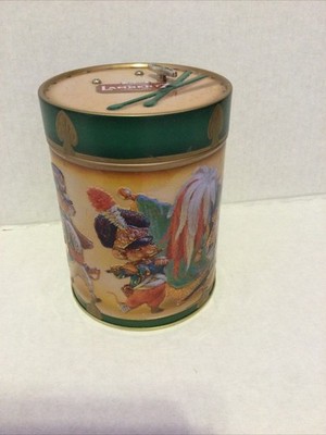 Vintage Lambertz Musical Cookie Tin w/Marching Soldiers- Made In Germany Working