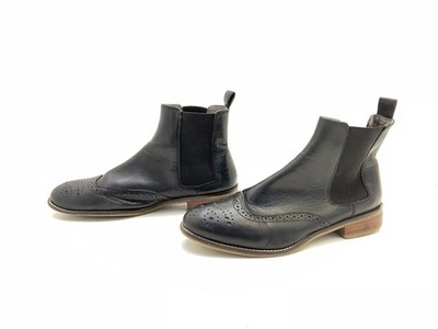 Cox Damen Stiefel Stiefelette Ankle Boots Schwarz Gr. 40 (UK 6,5)