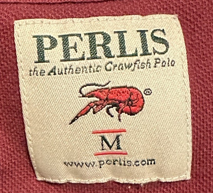 Perlis Maroon Authentic Crawfish Long Sleeve Polo… - image 4