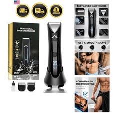 Manscape Body & Pubic Hair Trimmer for Men, Groin & Ball Trimmer Men, Electri...