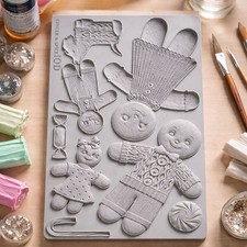 Iron Orchid Designs IOD Mould Mold  Ginger Spice  RETIRED Craft Art Resin Clay