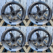18 Work T5r Style Wheels Fits Nissan 350z Infiniti G35 Wrx Civic Is300 5x114.3