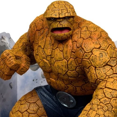 Figura posada con escena Marvel Wave 4 The Thing Fantastic Four #642 escala 1:10 Foto 2 de 4