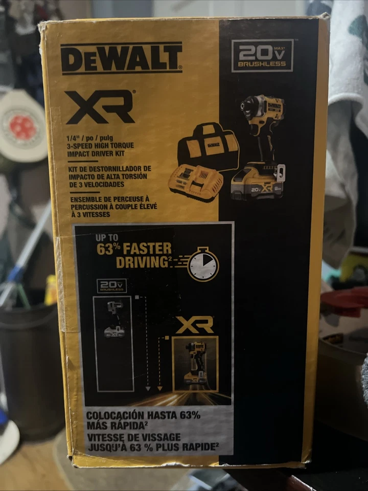 DCF860WW1 DeWalt 20V MAX XR Brushless Cordless 3 Speed High Torque 1/4 inch Imp - Image 3 of 4
