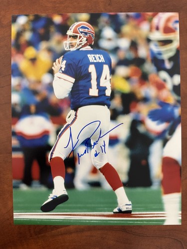 Frank Reich signed BUFFALO BILLS 8 X 10 Photo