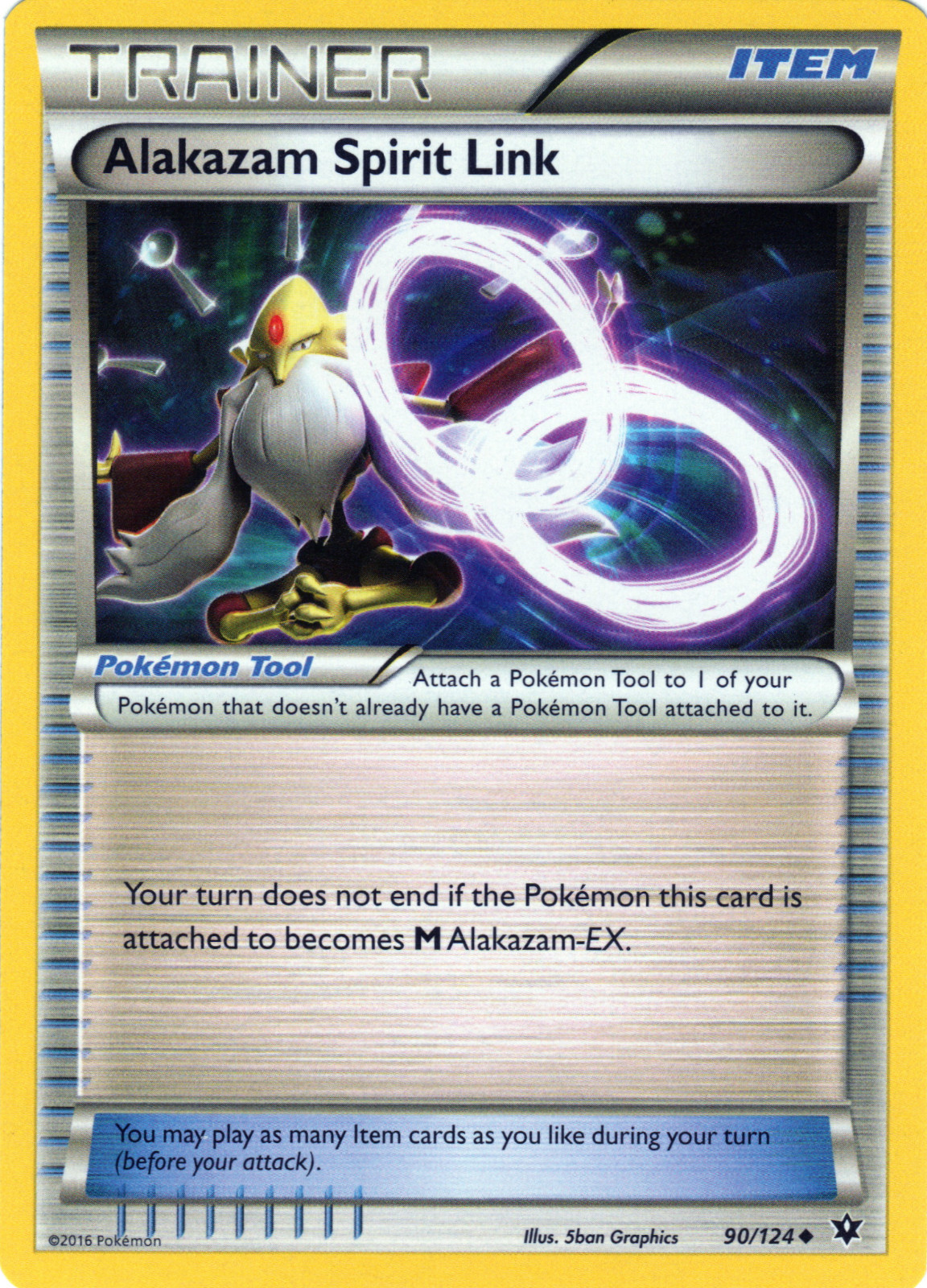 Alakazam Spirit Link 90/124 | Fates Collide | Pokemon TCG | English | Uncommon