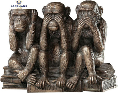 Design Toscano Hear-No, See-No, Speak-No Evil Monkeys Tier Statue Standard