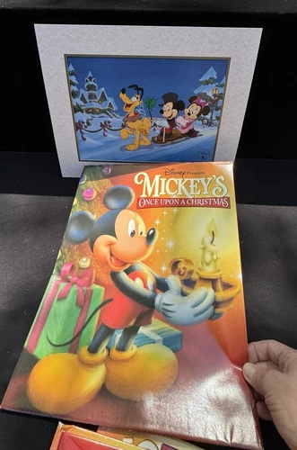 Walt Disney Mickey's Once Upon a Christmas 1999 Lithograph Collection 11x14 