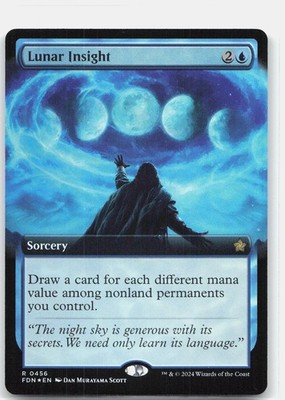 Lunar Insight (Extended Art) Foundations 456 NM Foil
