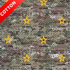 United States Army Grate Cotton Fabric - 44" Wide - Sold by The Yard & Bolt