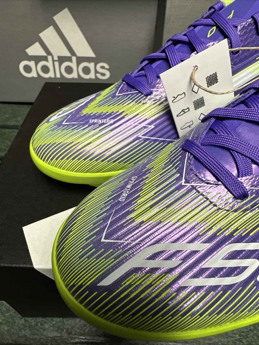 adidas F50 League Turf Soccer Cleats Mens Purple Shoes JH7724 8 10