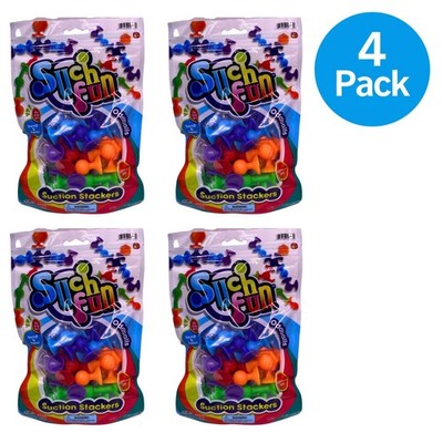 Such Fun Suction Stackers - Sensory Fidget Toy - Oddballs & Buddies - 4 Pack