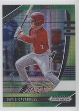 2020 Panini Prizm Draft Picks Green & Yellow Hyper David Calabrese #PDP82 11th