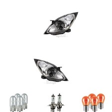 Halogen Scheinwerfer Frontscheinwerfer Set H4 für Chevrolet Spark inkl. Lampen